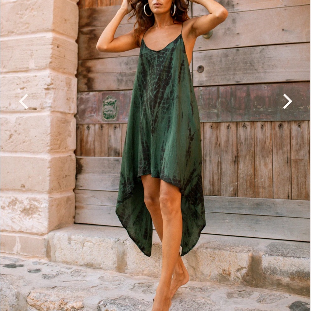Fara Silk high low dress